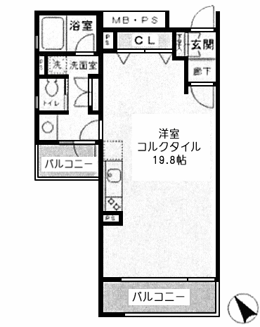 Fタイプ　1R　47.34ｍ2