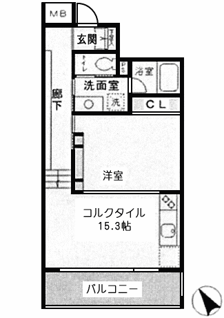 Iタイプ　1R　41.47ｍ2