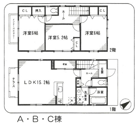 間取り図　ABC