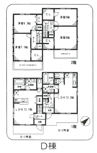 間取り図　D棟