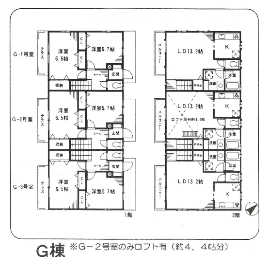 間取り図　G棟