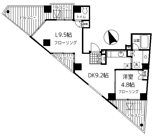 北参道スタイル　801　間取り図