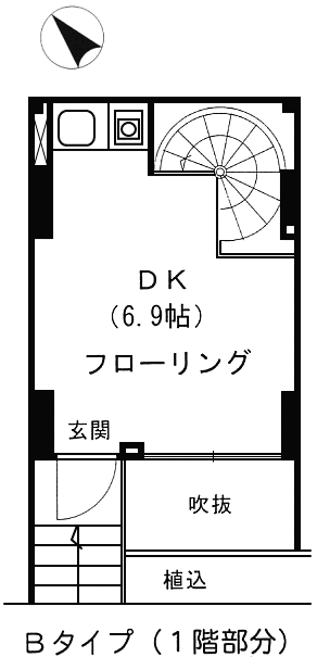 1階（DK）間取り図