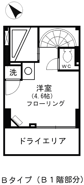 B1階（洋室）間取り図