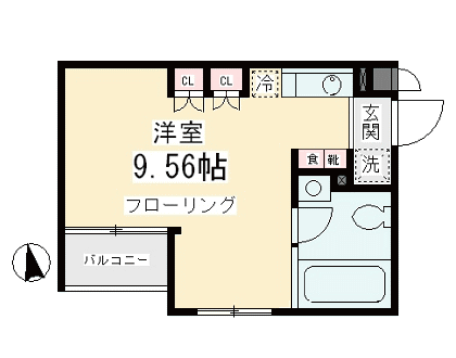 301号室　間取り図