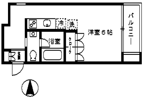 ルビア中野坂上　間取り図