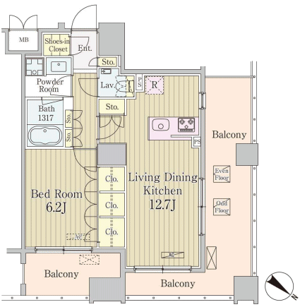 Bタイプ間取り図