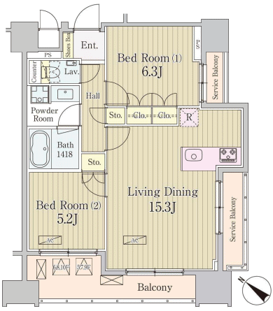 Dタイプ間取り図