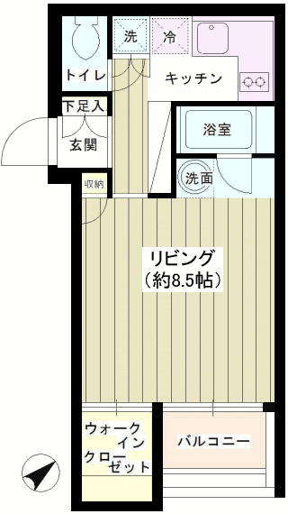 DE号室・EE号室　間取り図