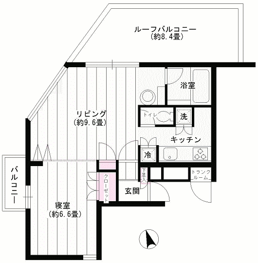 FW号室　間取り図