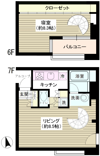 GS号室　間取り図