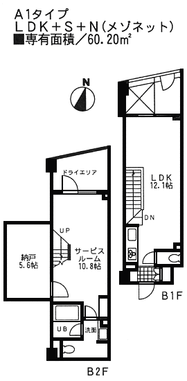 A1タイプ間取り図