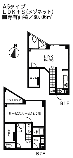 A5タイプ間取り図