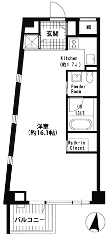 B3タイプ間取り図