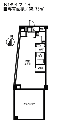 B1タイプ間取り図