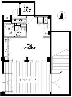 F1タイプ間取り図