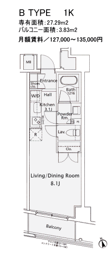 Bタイプ　間取り図