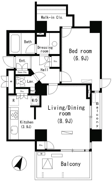 603号室　間取り図