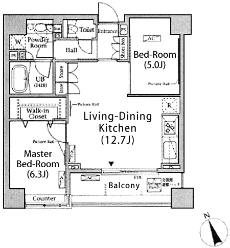 Ewタイプ間取り図