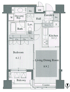 Hタイプ　間取り図