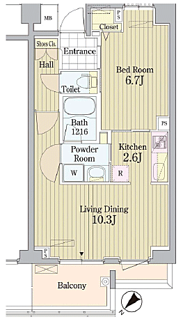 B44-4　207　間取り図