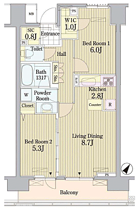 C55　間取り図