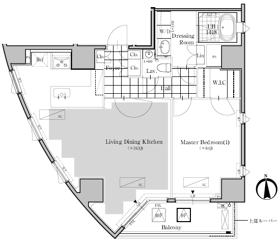 Lタイプ　間取り図