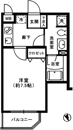 C1タイプ　間取り図