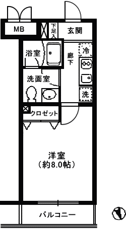 D1タイプ　間取り図