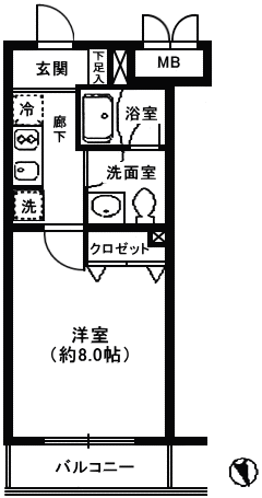 D2タイプ　間取り図