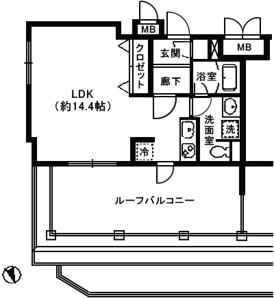 Kタイプ　間取り図