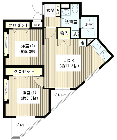 Mタイプ　間取り図