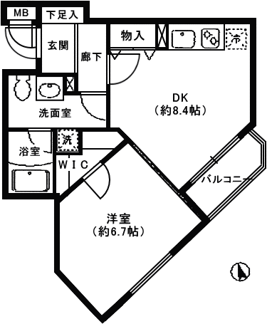 Nタイプ　間取り図