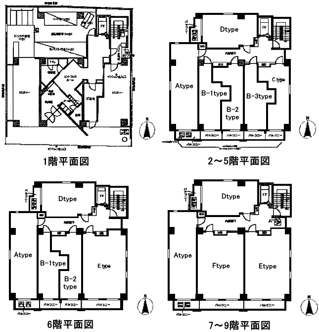 各階　平面図
