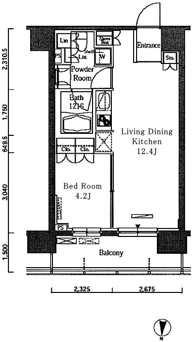 Dタイプ　1LDK　38.75ｍ2