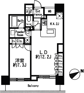 I1タイプ　間取り図