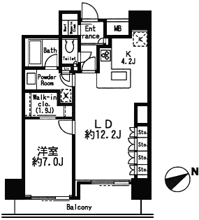 I2タイプ　間取り図