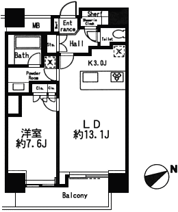 J2タイプ　間取り図