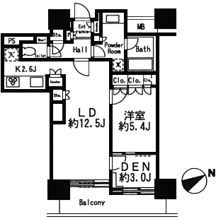 K1タイプ　間取り図