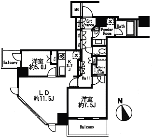 Nタイプ　間取り図