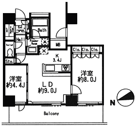 O1タイプ　間取り図