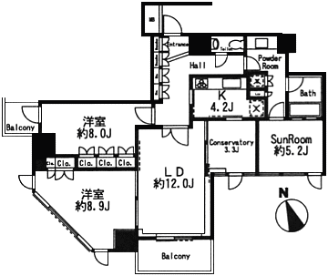 Vタイプ　間取り図