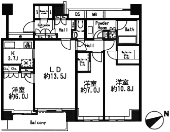 Wタイプ　間取り図