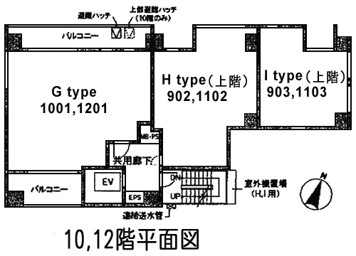 10・12階　平面図