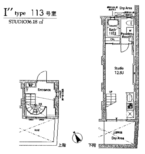 I’’タイプ　間取り図