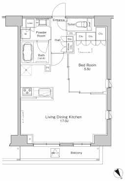 E2タイプ間取り図