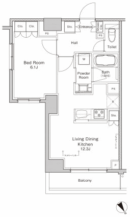 Pタイプ間取り図