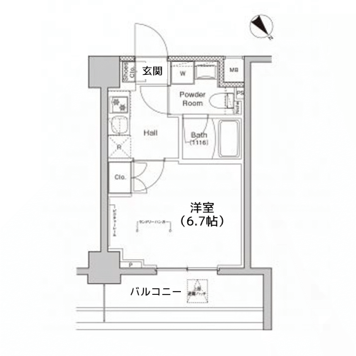B4タイプ間取り図