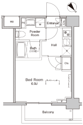 B2タイプ間取り図