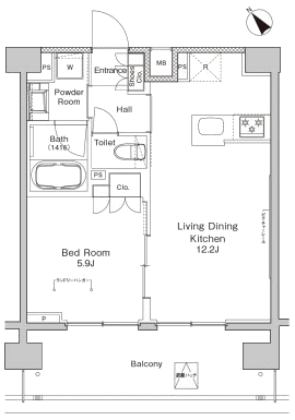 Jタイプ間取り図